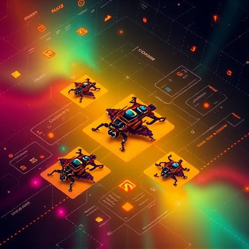 A heatmap visualization of bug occurrences in Galactic Command, generated by the AI-assisted bug detection system.